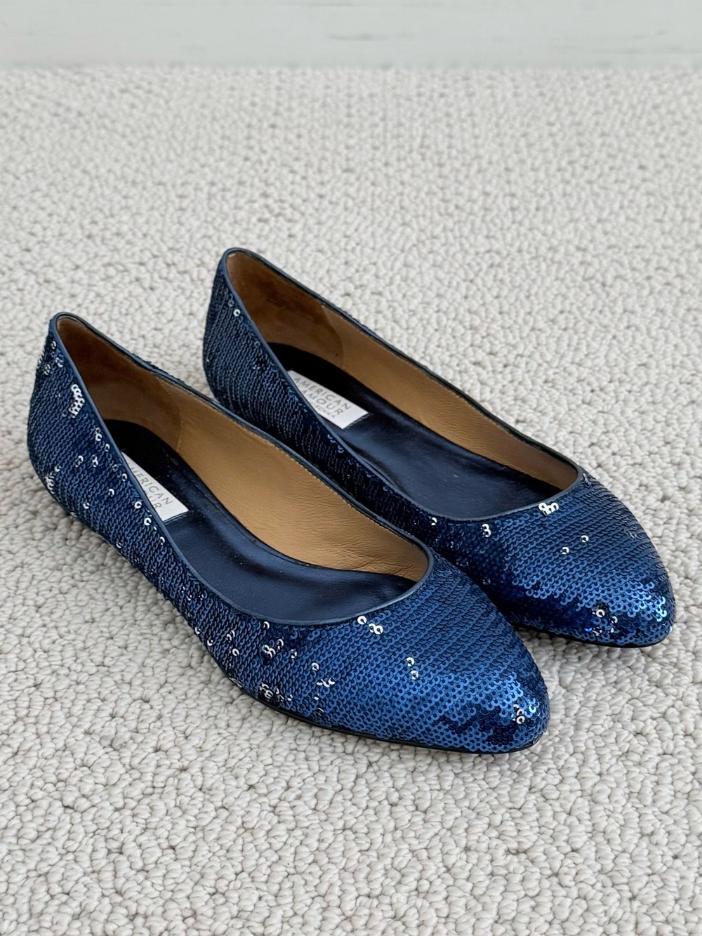 Badgley Mischka Sequin Flats